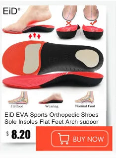 EiD 3/4 Leder orthopädische Schuheinlagen für Plattfüße Fußgewölbestütze orthopädische Schuheinlegesohle Einlegesohlen für Herren und Damen Fußpflege