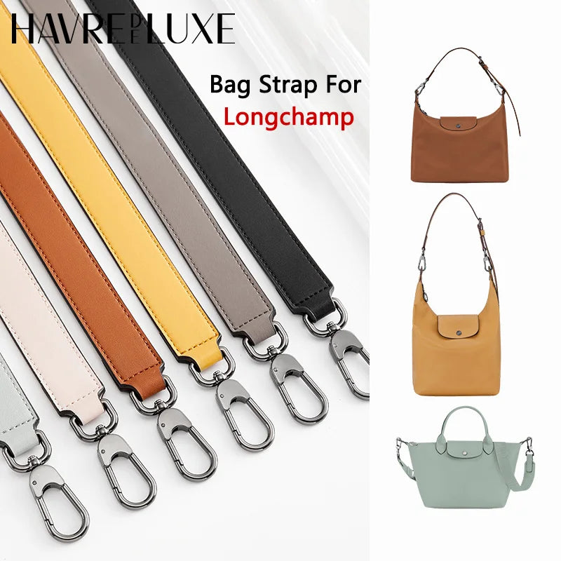 Leather strap for longchamp hobo xtra cowhide bag crossbody replacement strap adjustable strap bag accessories
