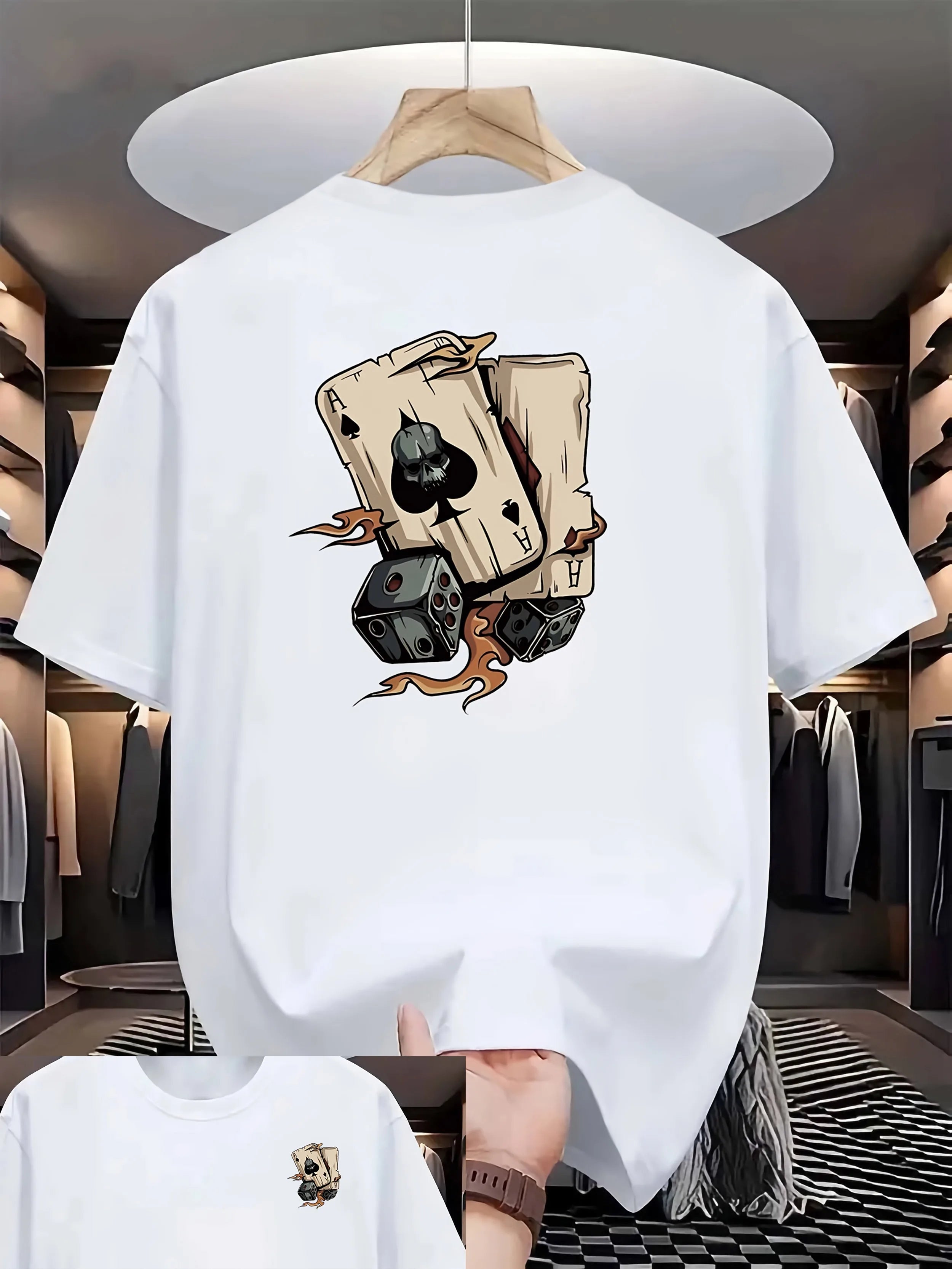 New trendy men's summer fashion casual t-shirt with round neck and short sleeves  Outdoor sports and leisure activities