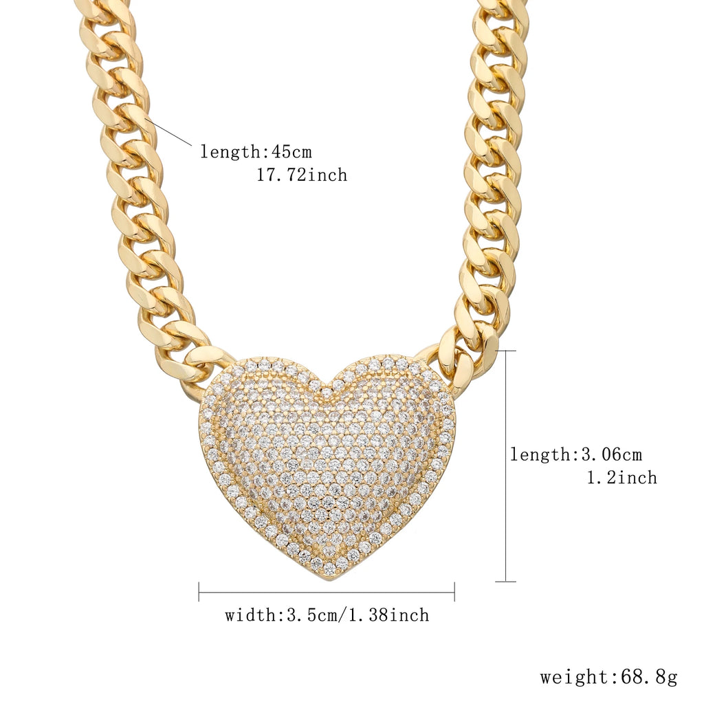 Fashionable love necklace 14K brass 8N multi-style heart-shaped necklace for women Christmas birthday New Year romantic gift