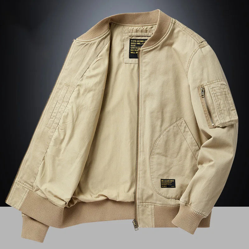 Japanese Retro Trendy Brand Loose Bomber Jacket Male Couple Spring Autumn Winter Thin Baseball Cotton Clothes