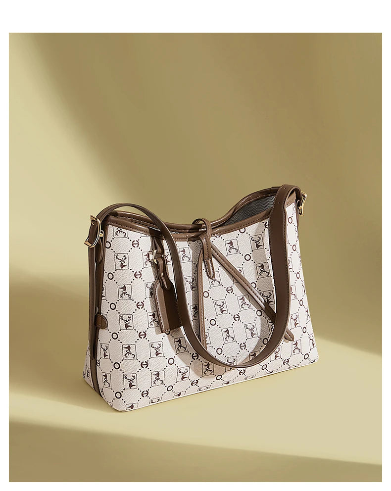 FOXER Women Tote Shoulder Bag Fashion Signature Lady Handbag Purse Chrismas Gift