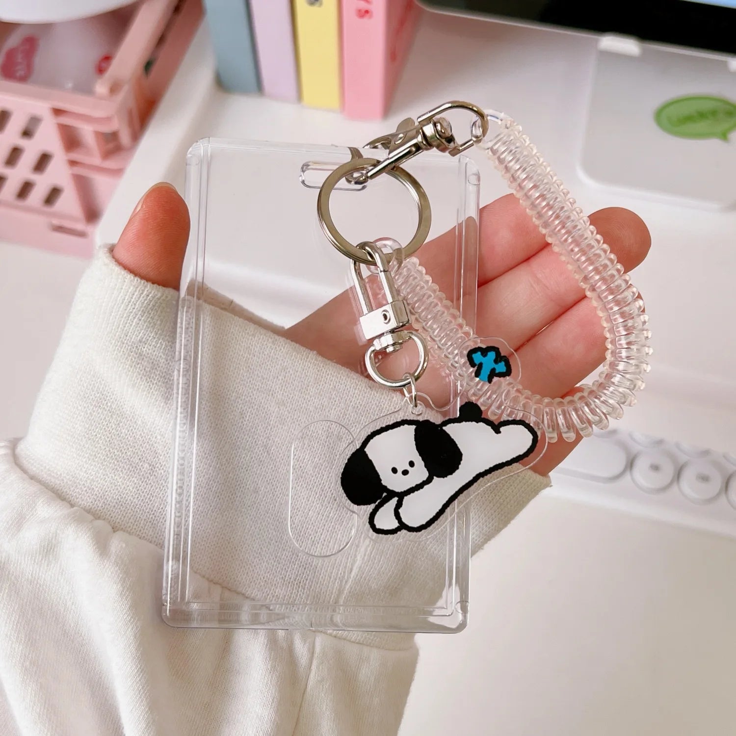 1 Pcs Cute Japanese And Korean Internet Celebrity Teddy Bear Card Holder Student Portable ID Bank Card Protection Case
