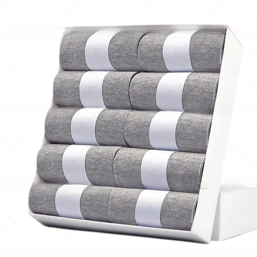 5/10 Pairs Men Socks Cotton Blend Black Business Casual Soft Breathable for  Spring Summer Autumn Winter Size 6-13