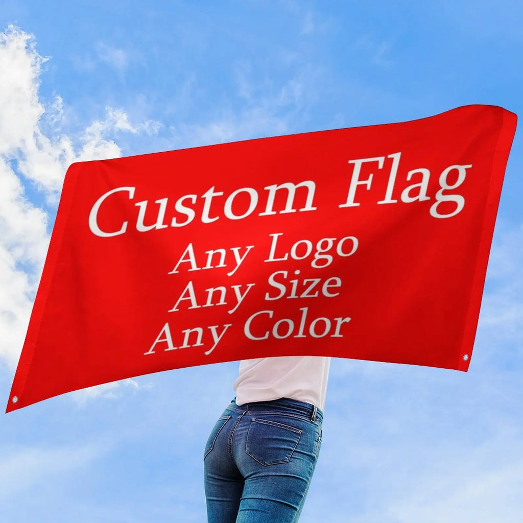 3x5Ft Custom Any Size Flags Personalized Photo Text Flag Customized Sports Competition Company Advertising Logo Banner Tapestry