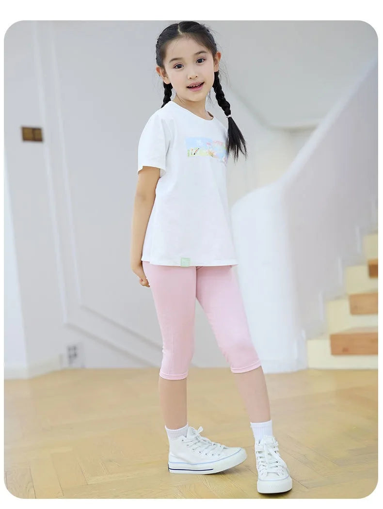 1pcs Summer Children Short Pant Student Solid Color Thin Modal Underwear Girls Leggings Casual Safety Pants Kids Sport Clothes