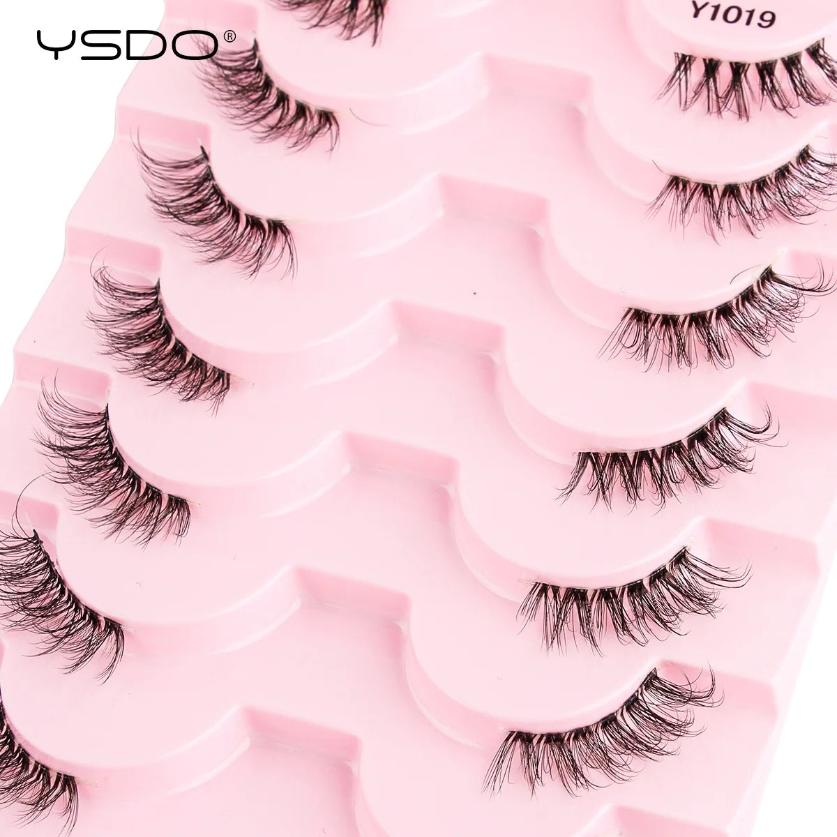 YSDO Halb-Wimpern 5/7/10 Paare Nerzwimpern Natürliche Falsche Wimpernverlängerung Make-up Wispy Katzenwimpern Künstliche Wimpern Maquiagem Cilios