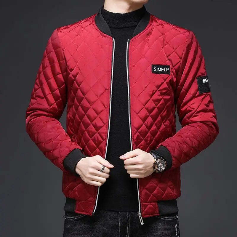 Down Cotton Jacket Autumn Winter Men's Parkas Cotton Jacket Men's Clothing Plus Velvet