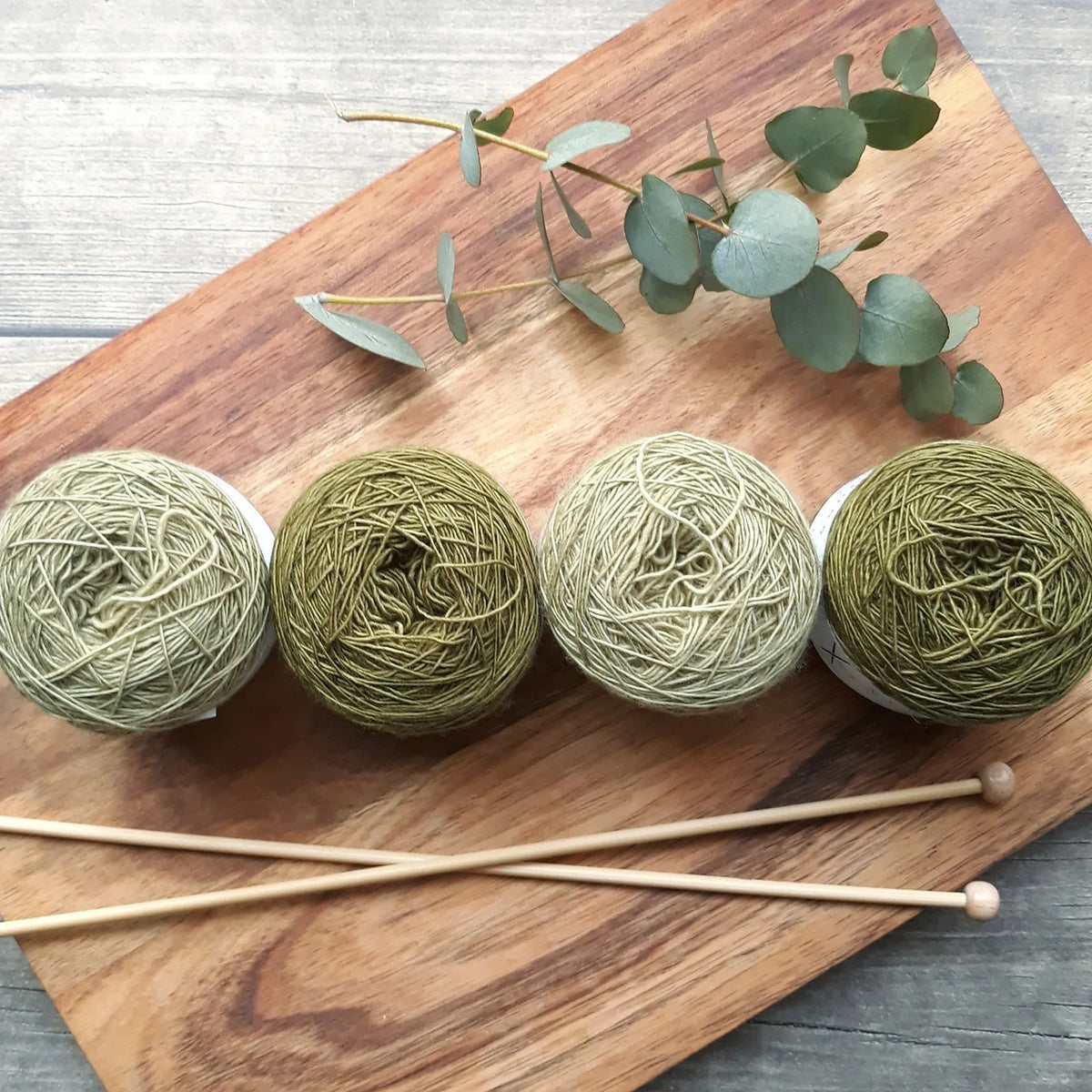 5pcs Bamboo Single Pointed Knitting Needles Women Natural Knitting Crochet Supplies for Beginners Handmade 25cm(9 7/8") long