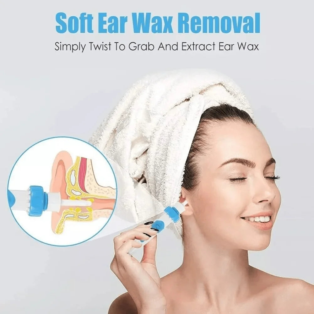 Portable Electric Ear Cleaner Earwax Removal Tool with Soft Tip Safe Suction Device Automatic Earwax Removal Kit Ear Care Tool