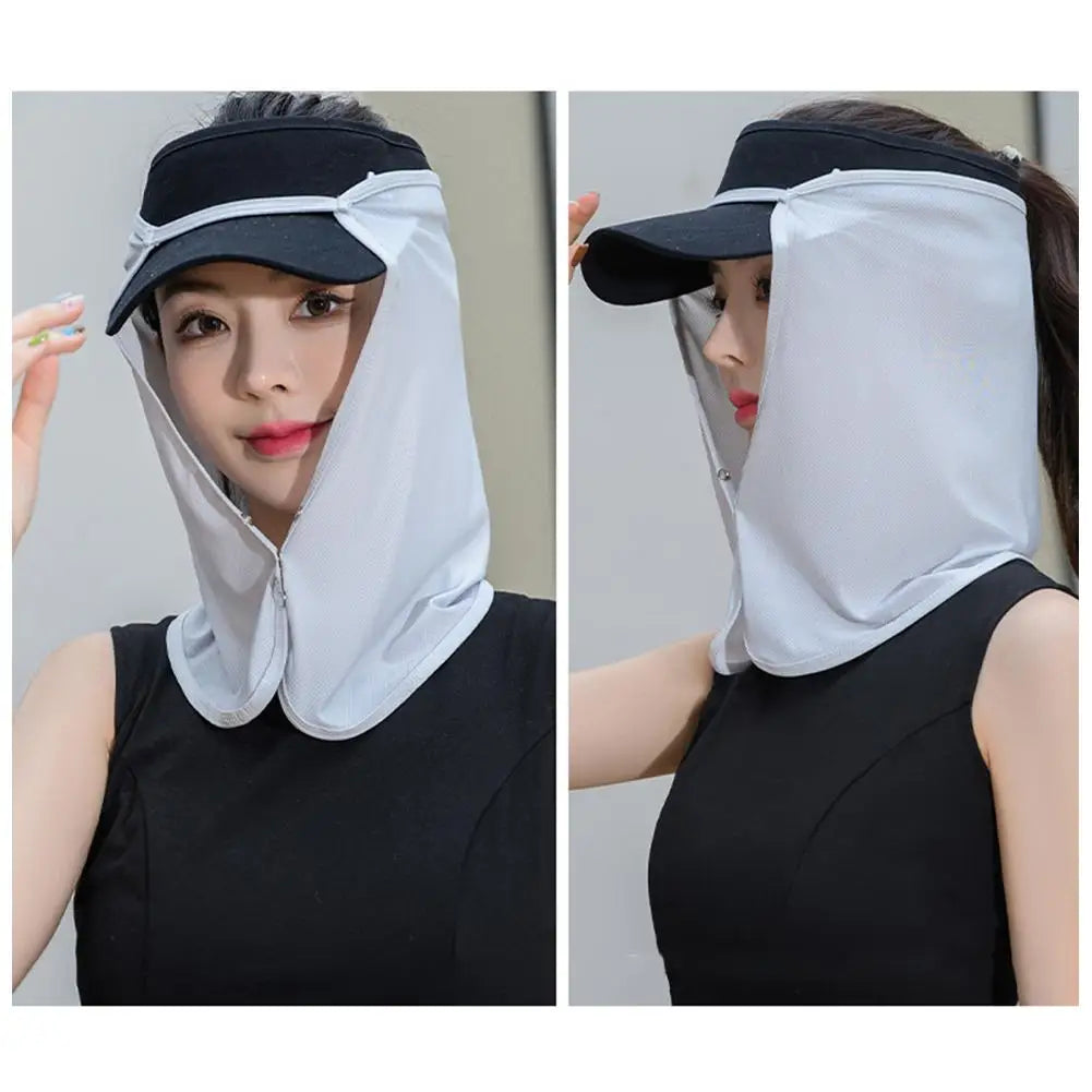 Face Summer Outdoor Cap Mask For Women Face Scarves For Men Sunscreen Veil Sunscreen Mask Anti-uv Face Cover Face Scarf