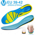 Massaging Orthopedic Insoles Foot Care For Feet Shoes Sole Shock Absorption Pad New Silicone Non-Slip Gel Soft Sport Shoe Insole
