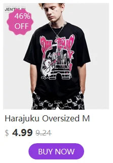 Harajuku Oversized Streetwear Men's Tshirt Cmhell Graphic Print Tops Cotton Hip Hop Aesthetic Short Sleeve Clothing Goth Y2k Tee