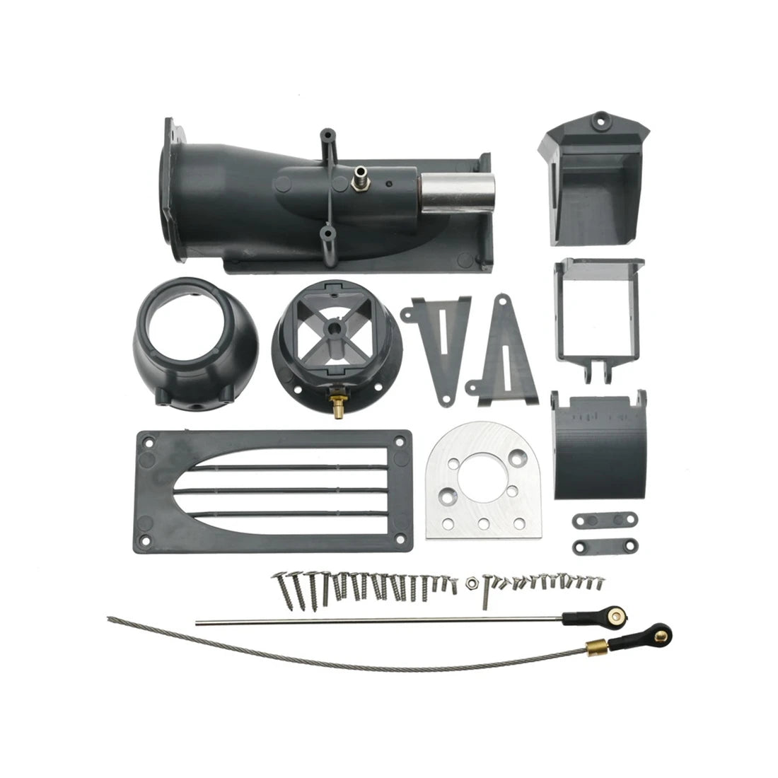 BVBV Water Jet Thruster Power Sprayer Pump Water Jet Pump with 3650 Brushless Motor + Water Cooling Jacket for RC Jet Boat