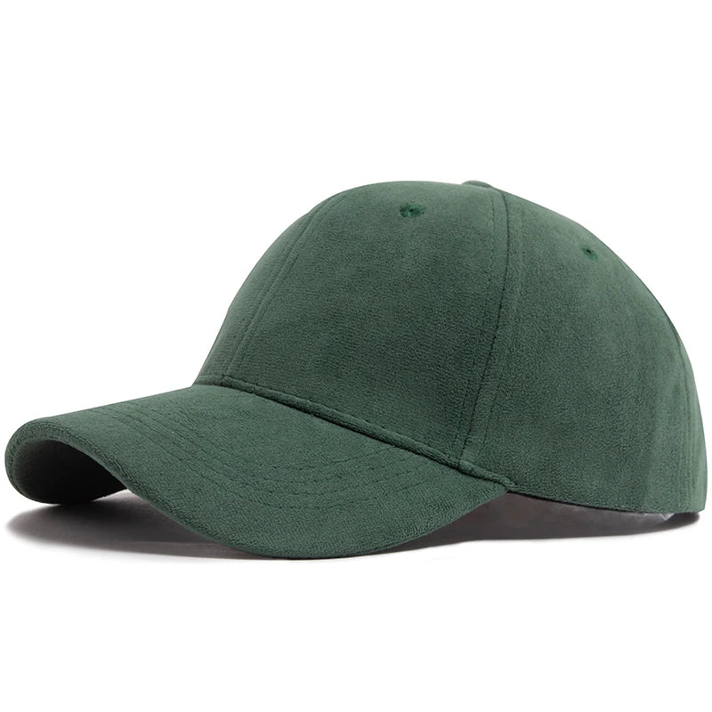 Women Suede Baseball Caps Autumn Winter Solid Fashion Men Hip Hop Cap Outdoors Casual Travel Sun Visor Hat Multicolour Unisex