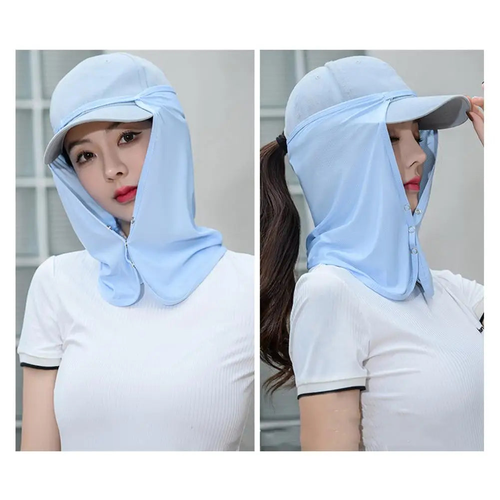 Face Summer Outdoor Cap Mask For Women Face Scarves For Men Sunscreen Veil Sunscreen Mask Anti-uv Face Cover Face Scarf