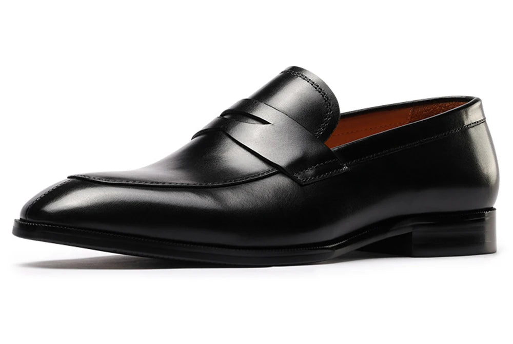 Men Loafer Casual Shoes Calf Leather Waterproofing Materials High Quality Wholesalers Online Formal Dress Slip-on Shoes