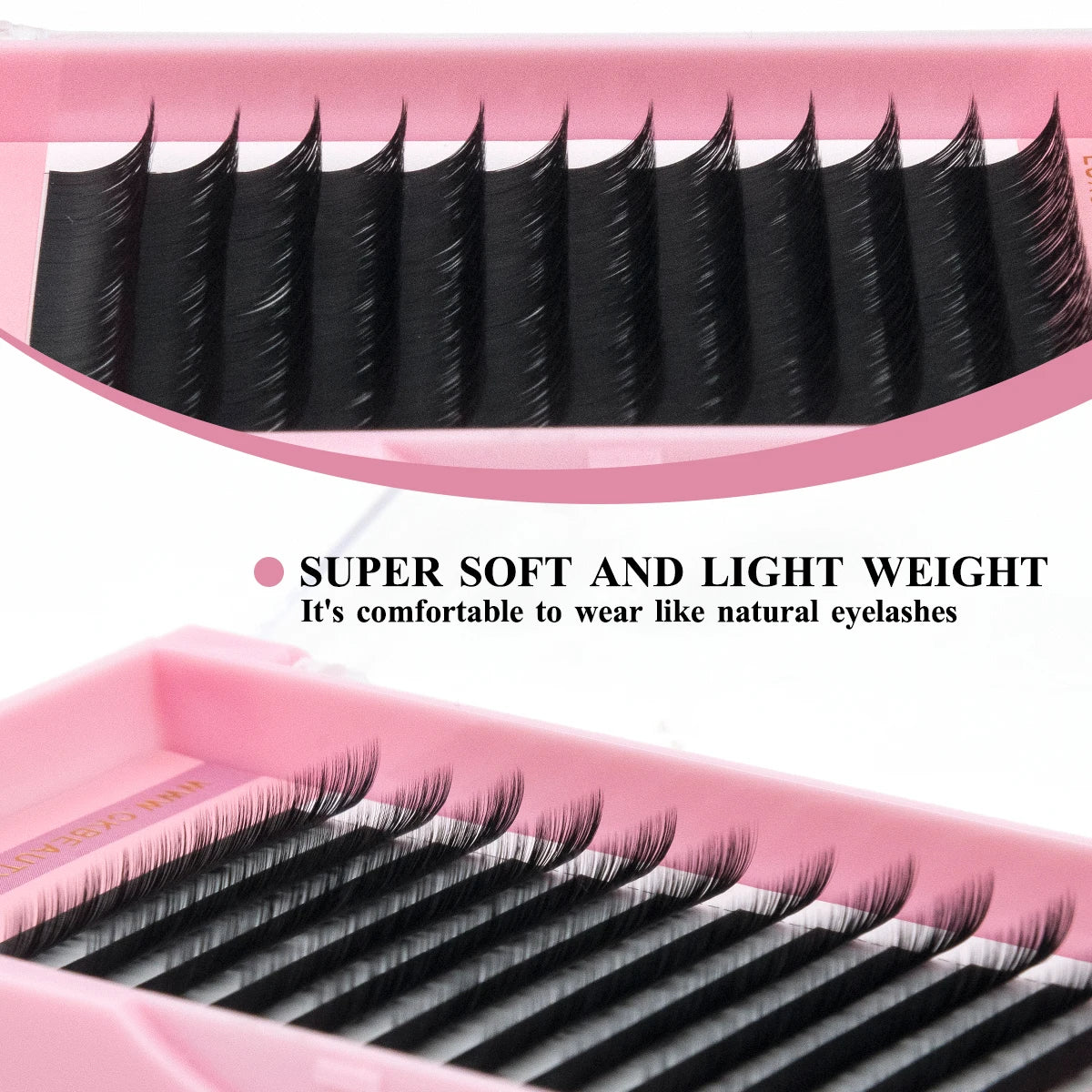 ARTSTAR Natural Silk Lashes J B C D CC Curl 6-15mm Length Volume Eyelash Extensions Matte Black Individual Eyelashes  for Makeup