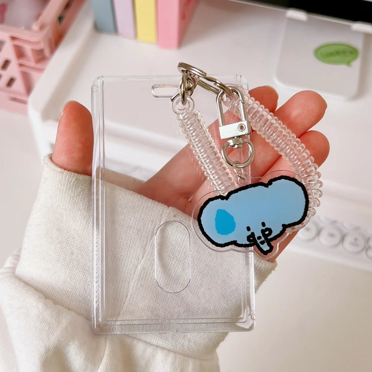 1 Pcs Cute Japanese And Korean Internet Celebrity Teddy Bear Card Holder Student Portable ID Bank Card Protection Case