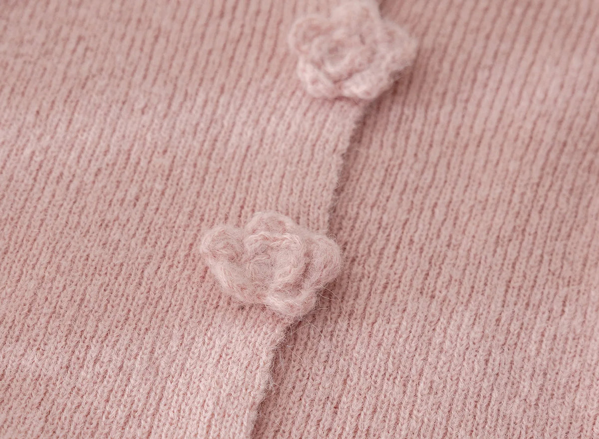 Girls Suit Korean Solid Color Sweater Knitted Spring and Autumn New Simple Straight Leg Slacks Set Baby Girl Clothes