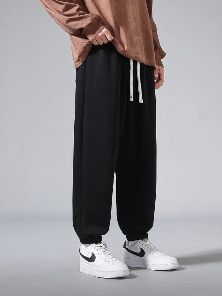 2025 Men's Jogger Cotton Sweatpants Big Size 8XL 7XL 6XL Sports Baggy Pants Sting Banding  Hip Hop Loose Harem Trousers