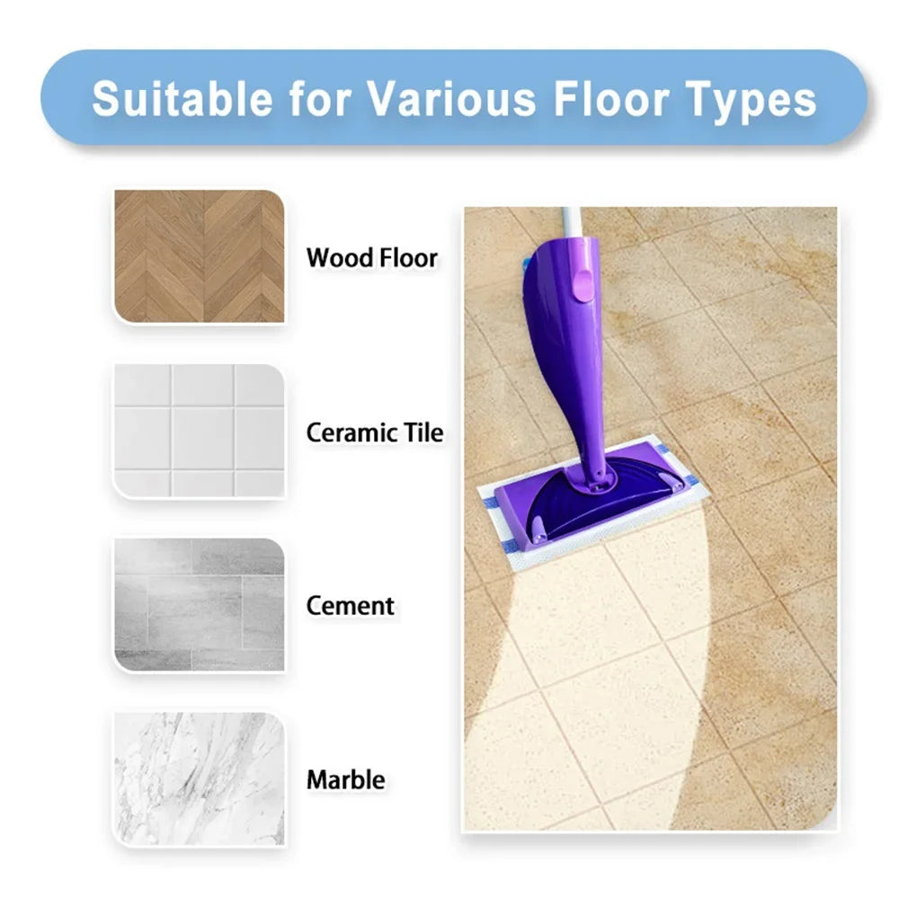 10PCS Disposable Mop Pads Refills Compatible with Swiffer Wet Jet Spray Mop,Wet Dry Use for All Purpose Multi Floor Mop