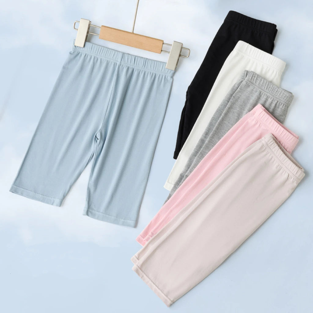 1pcs Summer Children Short Pant Student Solid Color Thin Modal Underwear Girls Leggings Casual Safety Pants Kids Sport Clothes