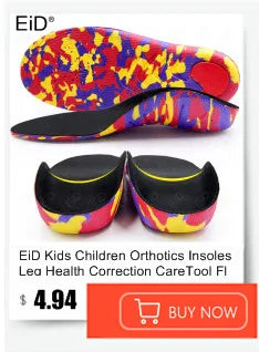 EiD 3/4 Leder orthopädische Schuheinlagen für Plattfüße Fußgewölbestütze orthopädische Schuheinlegesohle Einlegesohlen für Herren und Damen Fußpflege
