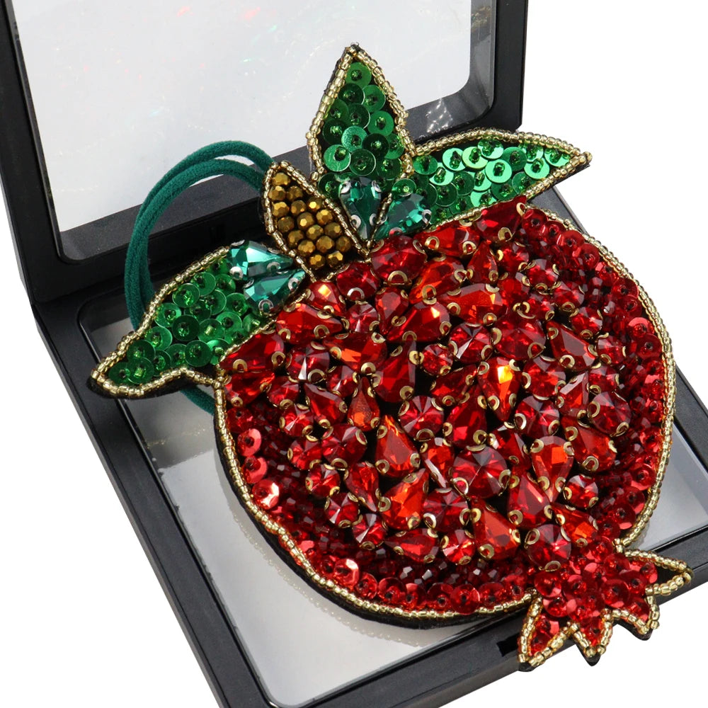 Aufnäher Perlen Pailletten Strass Früchte Schmetterling Fisch Seepferdchen Perlen Quasten, DIY zum Verzieren von Taschen Kleidung Schlüsselbändern
