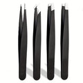 4pcs Set Professional Tweezers Set Perfect For Eyebrow Hair Removal Splinter Very Effortless and Relaxed to Remove