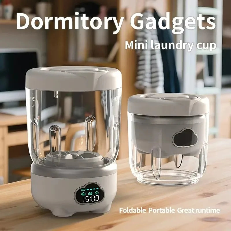 1.6L Foldable Mini Washing Machine Portable  Home Clothes Socks Underwear Cleaning Washing Machine Travel Washing Machine