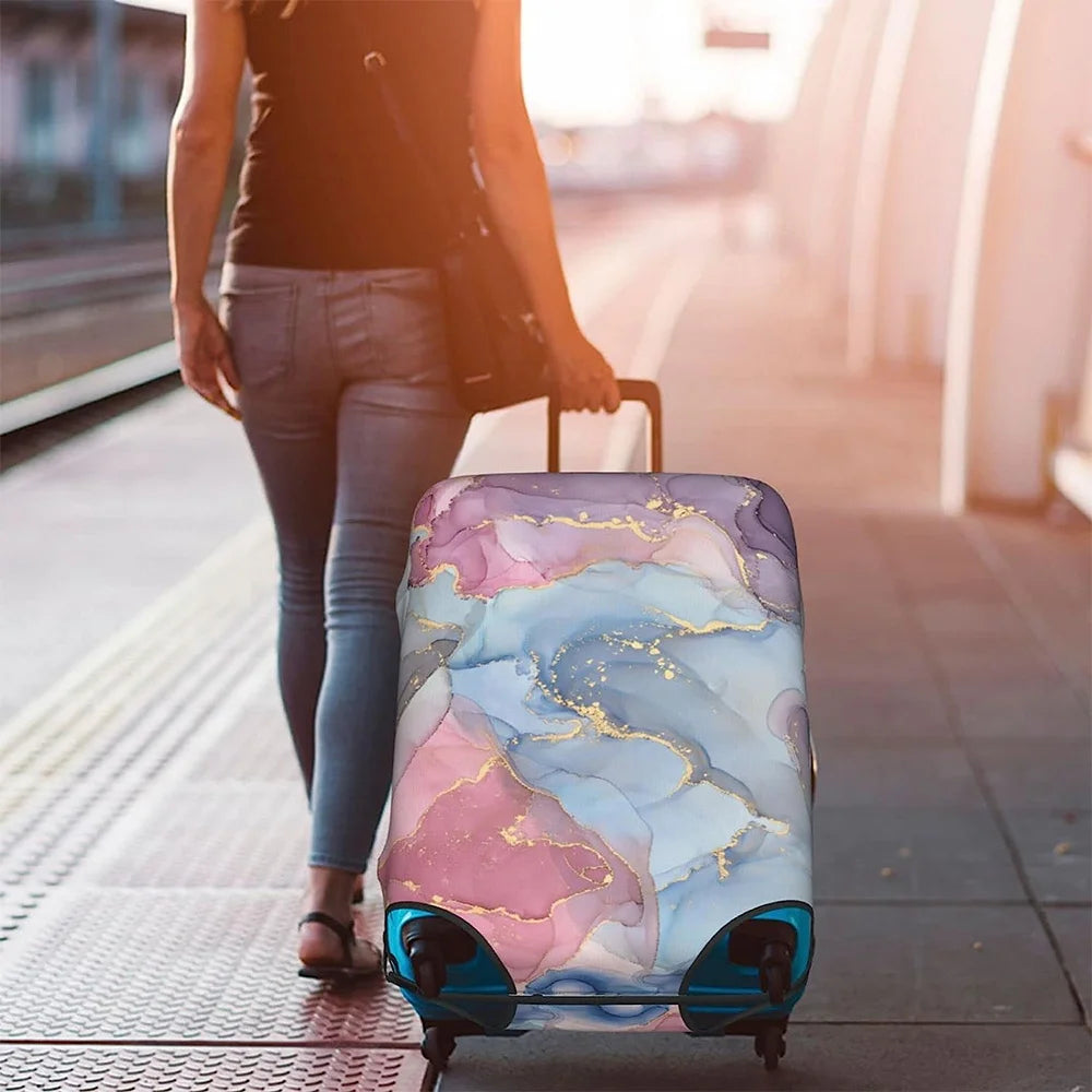 Fundas protectoras para maletas, protector de viaje, cubierta protectora elástica para maletas, fundas antipolvo para accesorios de viaje, suministros para equipaje