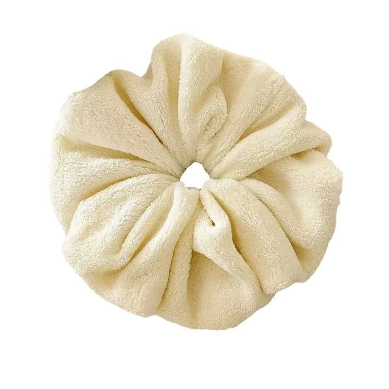 1 Stück Herbst und Winter Großes Handtuch Haarband Plüsch Trockenhaar Großdarm-Haarband High-End Sensation Kopfseil Kopfschmuck