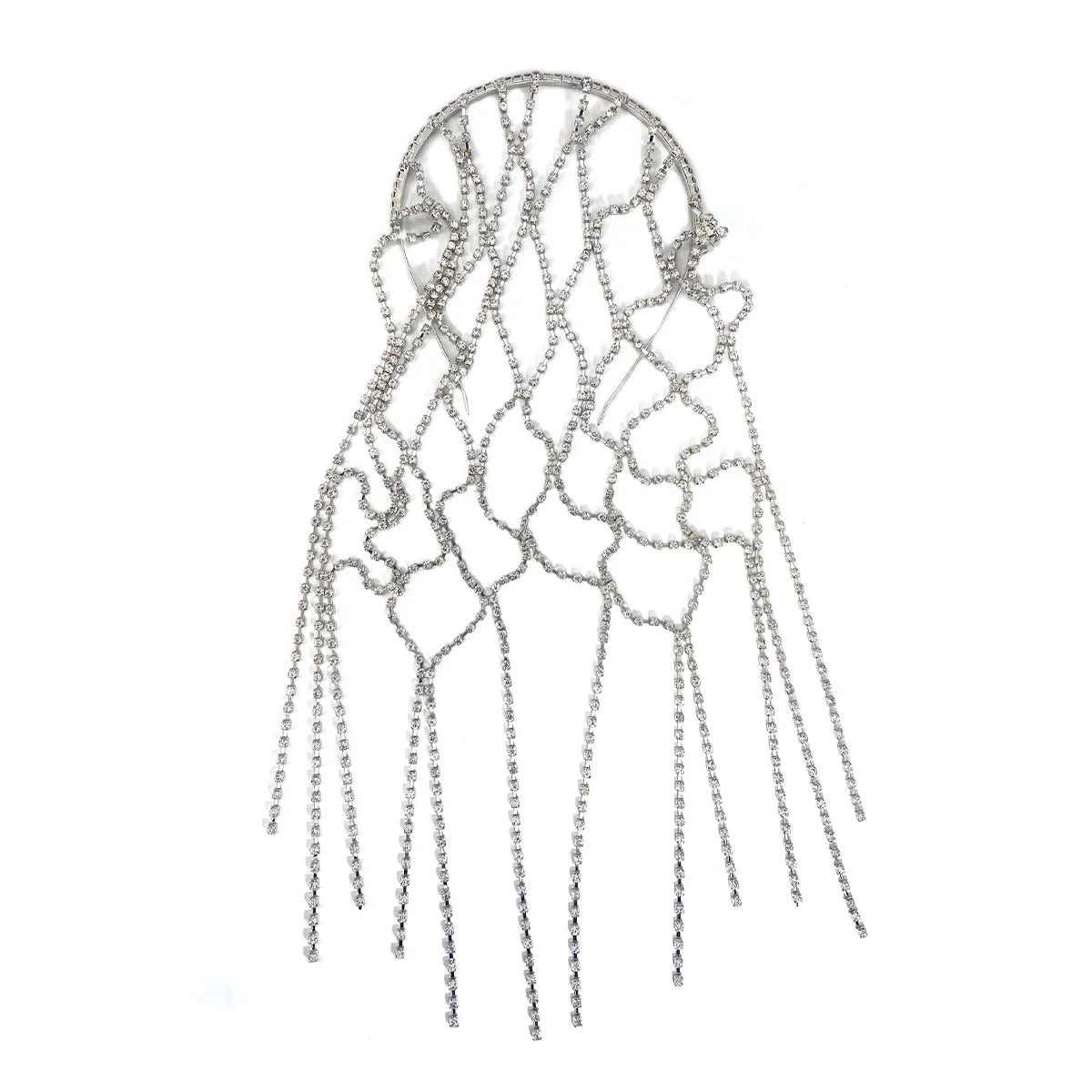 Elegant Beaded Headband for Women Fashionable Sparkling Rhinestone Made Daily Party Glitzy Tassel Hair Accessory