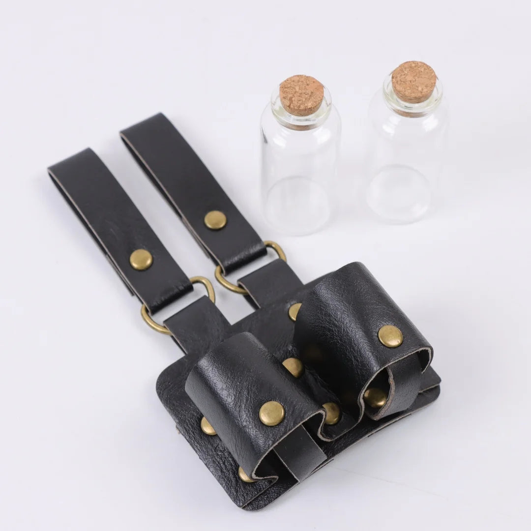 UYEE Medieval Renaissance Cork Glass Magic Bottle Belt Platform Halloween Role Playing Belt Accessories