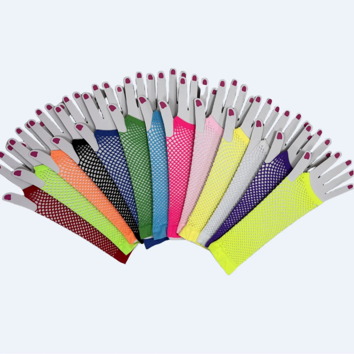 Fishnet Stretch Gloves Sexy Long Gloves Punk Half Finger Nightclub Party Gloves Cosplay