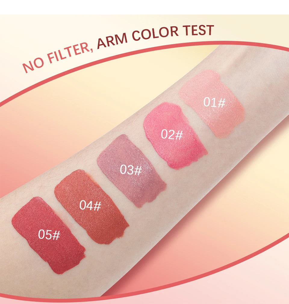 7.5ml Matte Liquid Blush Velvet Blusher Orange Peach Face Pigment Lasting Beauty Natural Cheek Tint Cream Waterproof  Blush