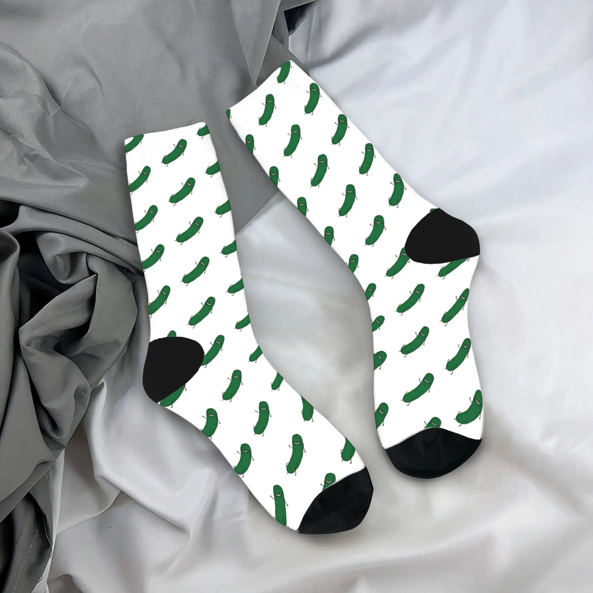 Cucumber Stockings Men  Socks Medium Soft Casual Socks Winter Running Sports Anti Skid Design Socks Gift Idea