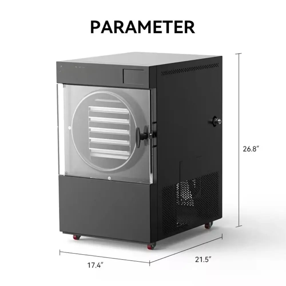 Small Food Freeze Dryer - Mini Lyophilizer, Commercial Industrial Vacuum Pump Freeze Drying Machine for Food Preservation