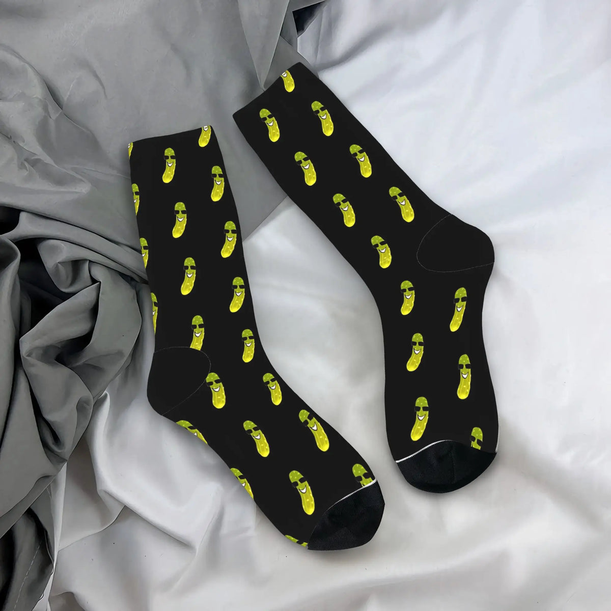 Cucumber Stockings Men  Socks Medium Soft Casual Socks Winter Running Sports Anti Skid Design Socks Gift Idea