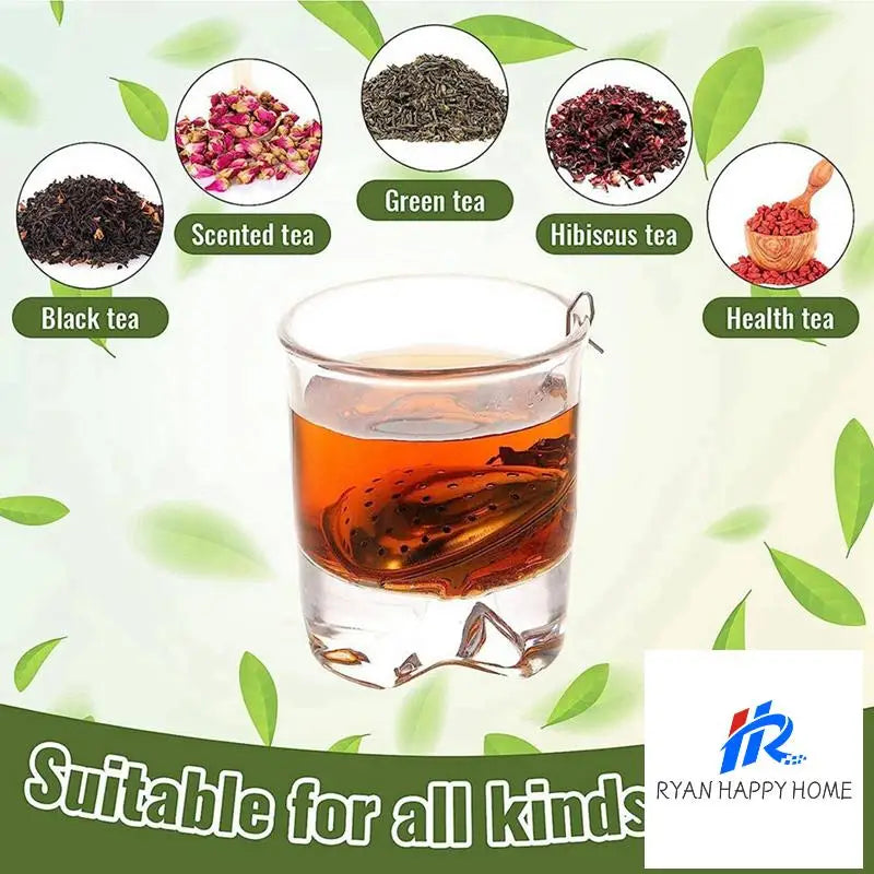 50Pcs Tea Strainer Stainless Steel Tea Ball Infuser Loose,Extended Chain Hook For Seasonings Cup Bottle Party Favors