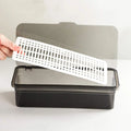 1pc Makeup Brush Storage Box, Dust-proof Transparent Storage Case With Cover  Draining Tray, Beauty Egg Eye Shadow Brush Storage