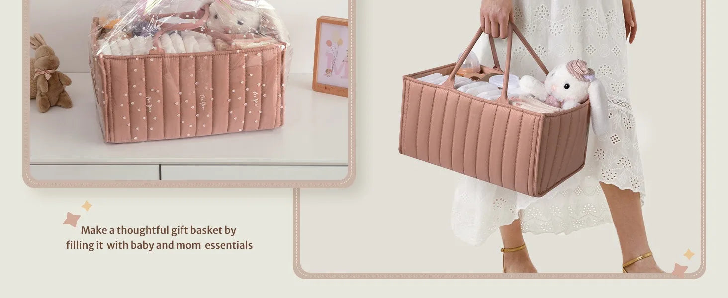 PANGDUBE Baby Diaper Bag Storage Bag for Baby Newborn Items Diaper Stackers & Caddies Diaper Organizer Nappy Bag for Baby Things