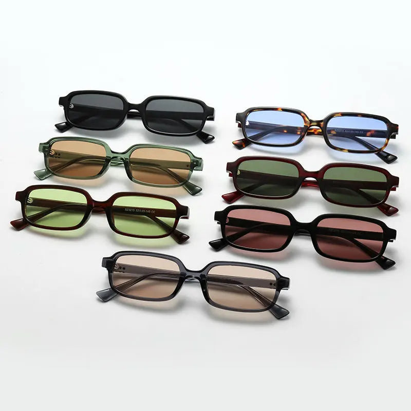 DDDLONG Retro Fashion Y2K Punk Square Sunglasses Women Men Sun Glasses Classic Vintage UV400 Outdoor Shades D644