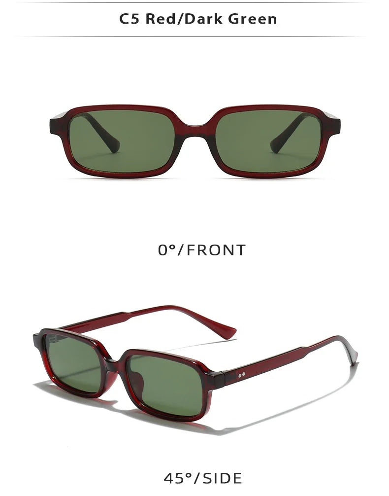 DDDLONG Retro Fashion Y2K Punk Square Sunglasses Women Men Sun Glasses Classic Vintage UV400 Outdoor Shades D644