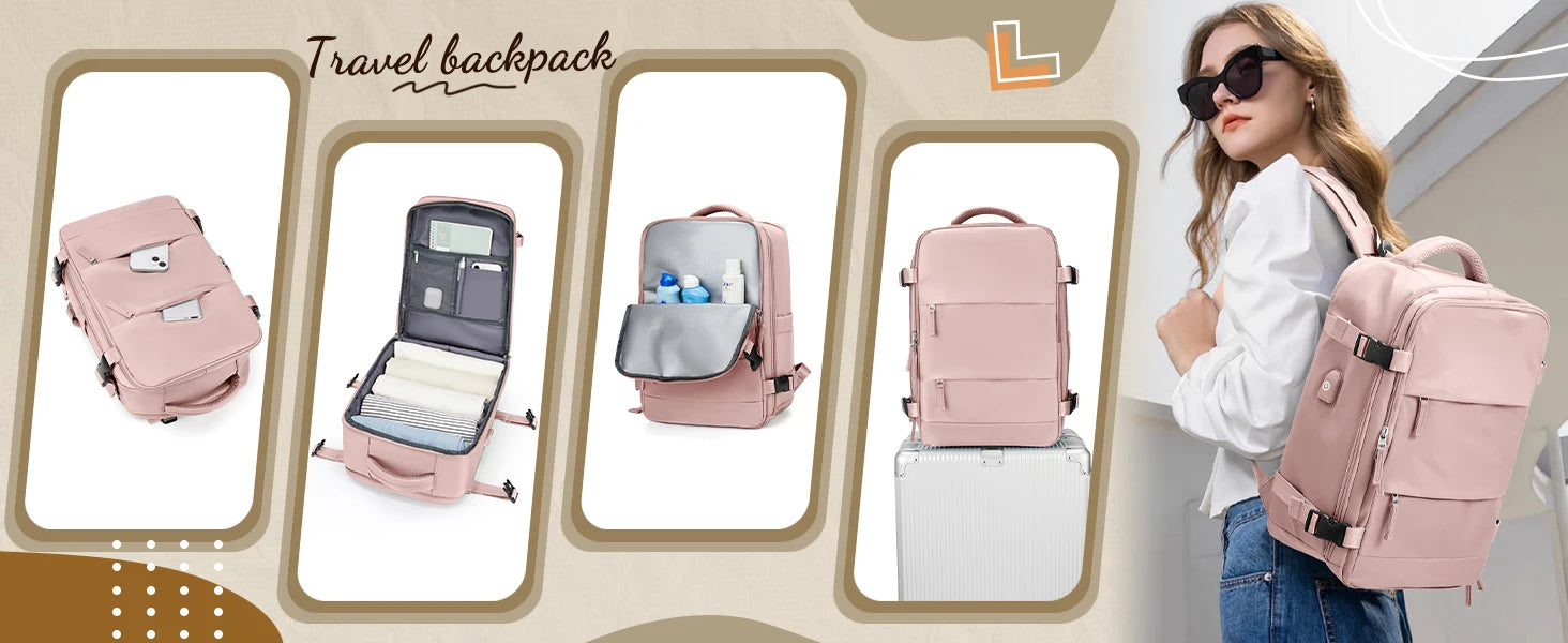 Backpack Travel Cabin Aircraft 40x20x25 Women's Backpack ,Waterproof Travel Backpack Laptop Backpack Female bags ,Male Backpacks