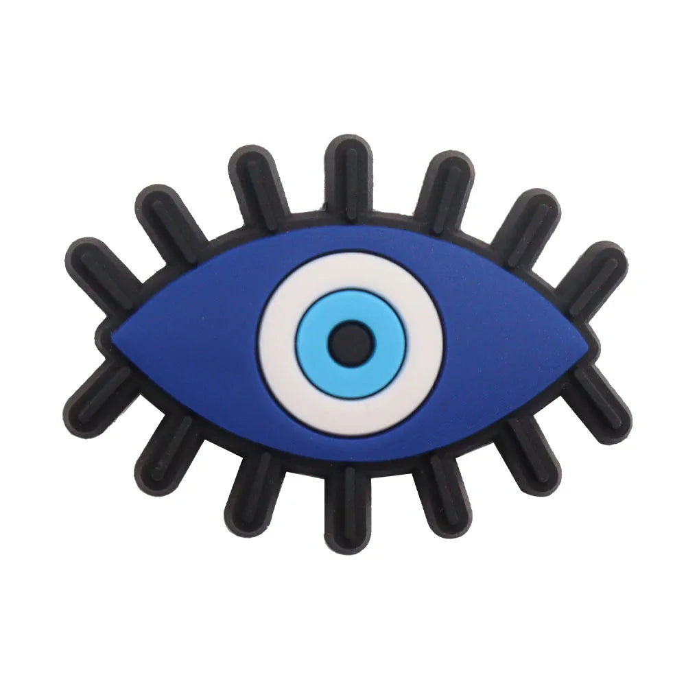 Eyeball Shoe Charms for Crocs Accessories Men Women Colorful Evil Hand Fashion Garden Sandals Buckle Decorations Pins Kids Shoes