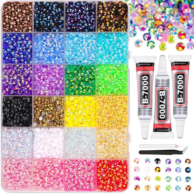 Minimalist Shiny Half-round Rhinestone Nail Art Accessories 3mm Flat-back Resin Nail Rhinestones, DIY Nail Craft Decorations