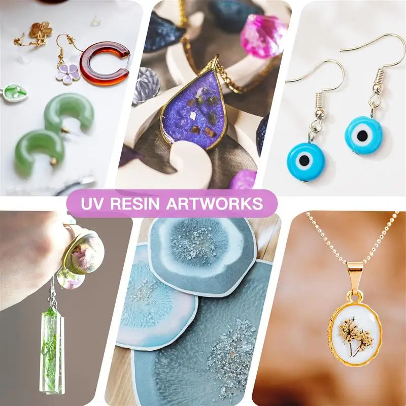 500/1000g UV Resin Glue Ultraviolet Curing Transparent Epoxy Resin UV Glue DIY Resin Jewelry Making Supplies UV Glue Adhesive