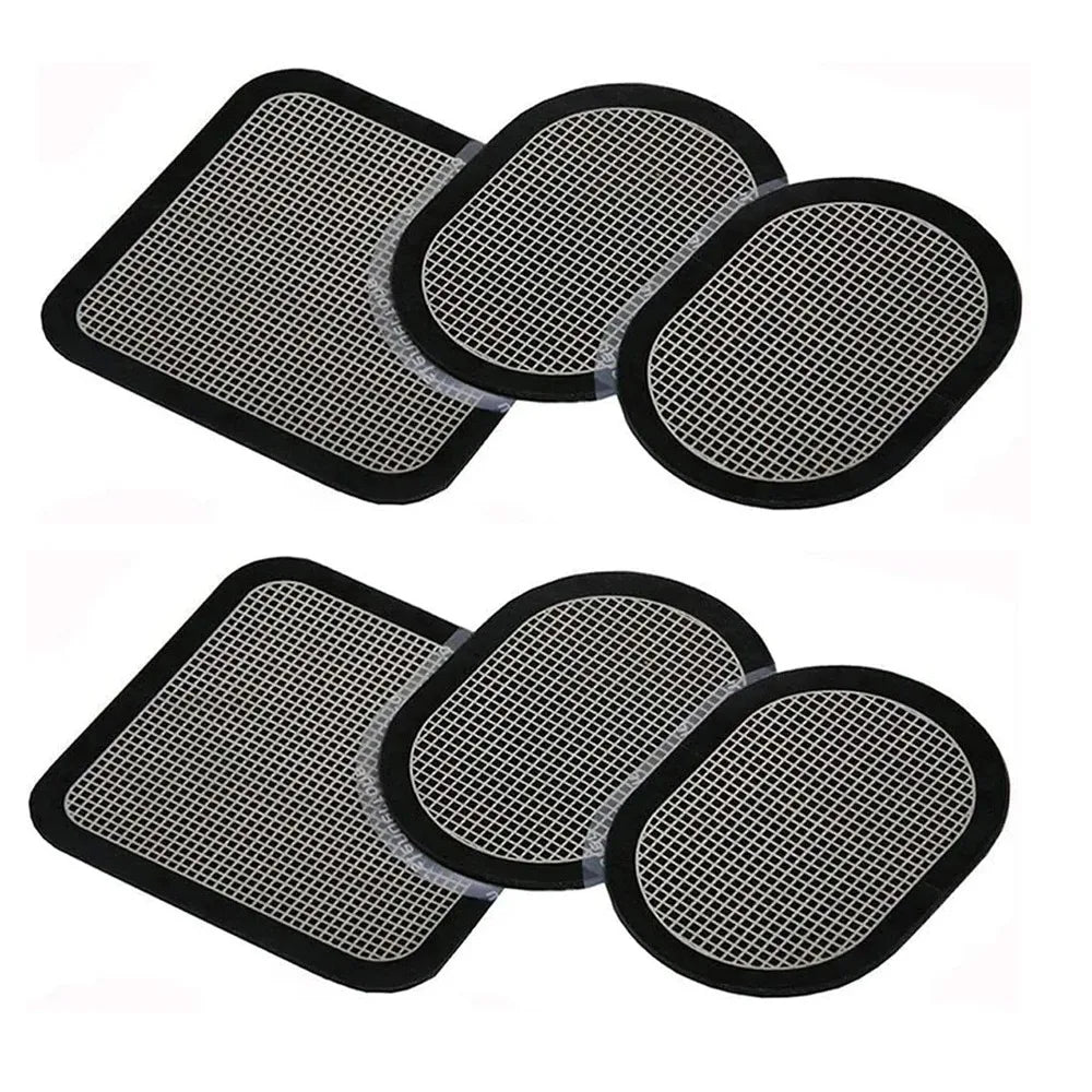 6/4/2/1Pair EMS Electric Muscle Stimulator Gel Sheet Pads For Abdominal Abs Toner Massage Abdomen Massager Slimming Belt Patches
